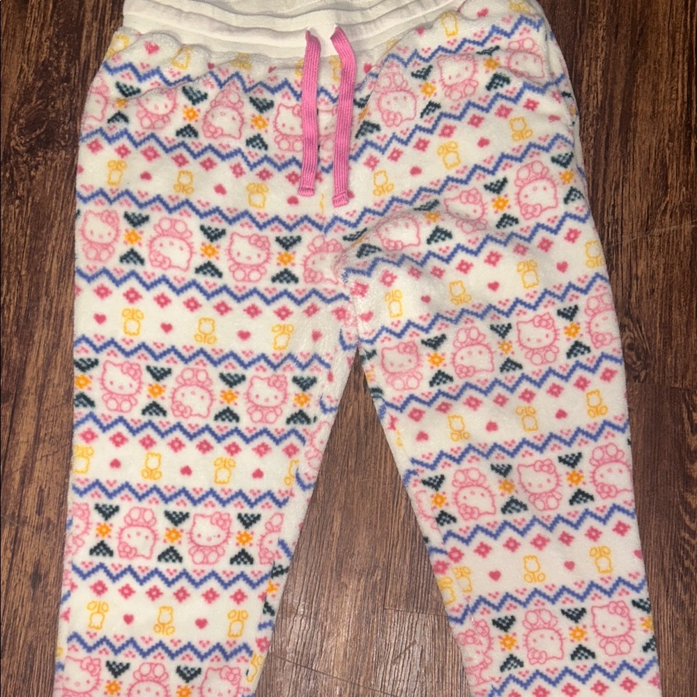 Hello Kitty Multicolor Pattern Pajama Pants - image 4